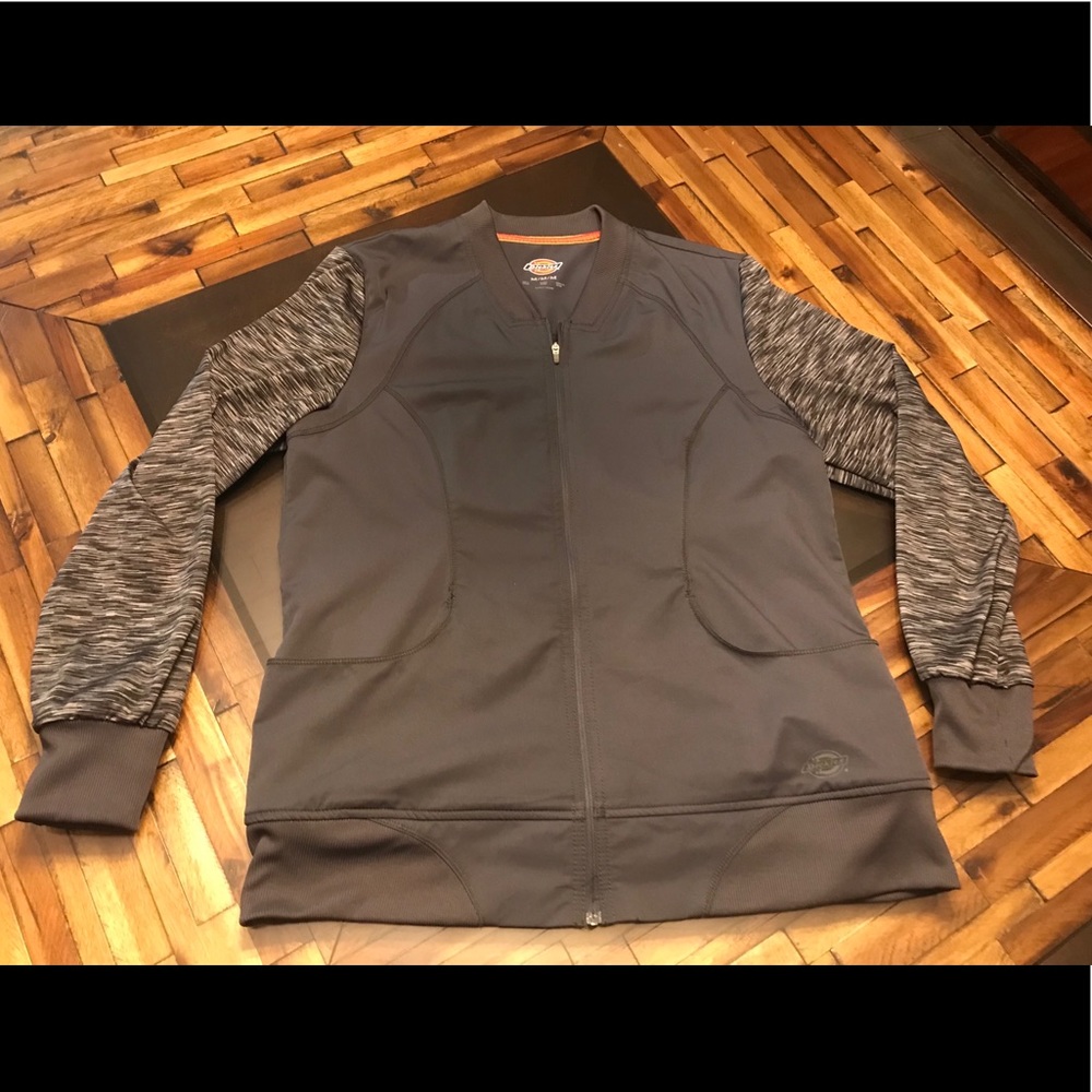Dickies Gray Scrub Jacket Medium